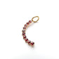 Vintage 9ct Gold Garnet Moon Pendant