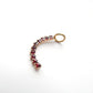 Vintage 9ct Gold Garnet Moon Pendant