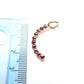 Vintage 9ct Gold Garnet Moon Pendant