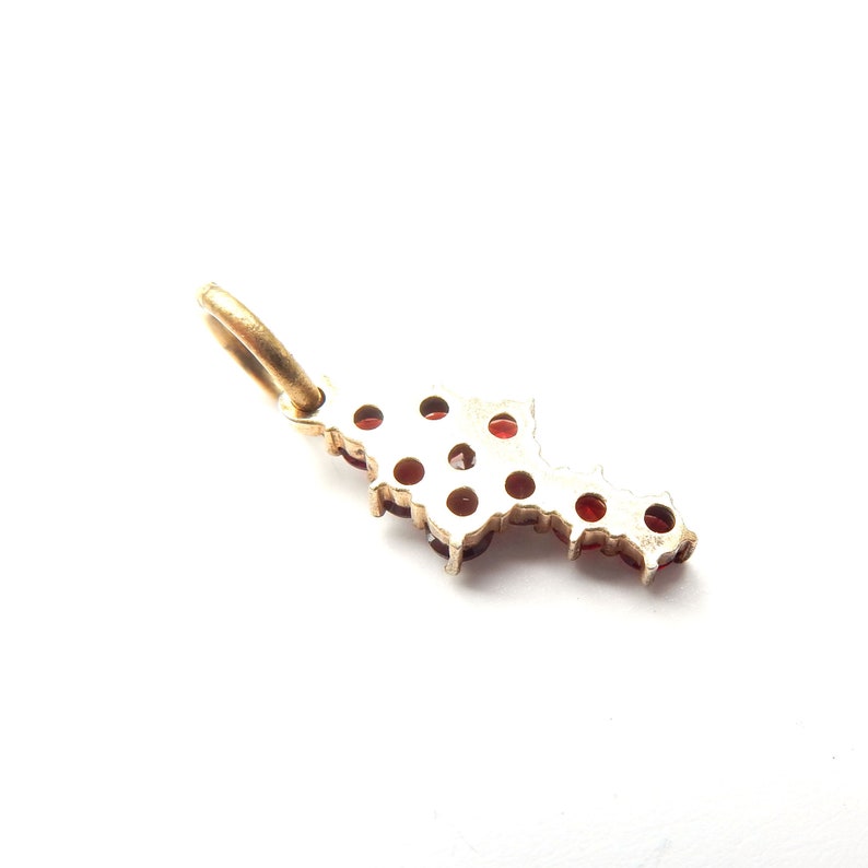 Vintage 9ct Gold Garnet Pendant