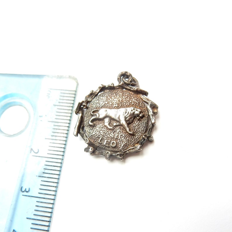 Vintage Sterling Silver Zodiac Leo Charm