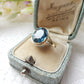 Vintage 14ct Gold Synthetic Blue Spinel Ring