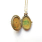 Vintage 14ct Rolled Gold Shell Locket with Chain K&L