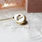 Vintage 14ct Rolled Gold Shell Locket with Chain K&L