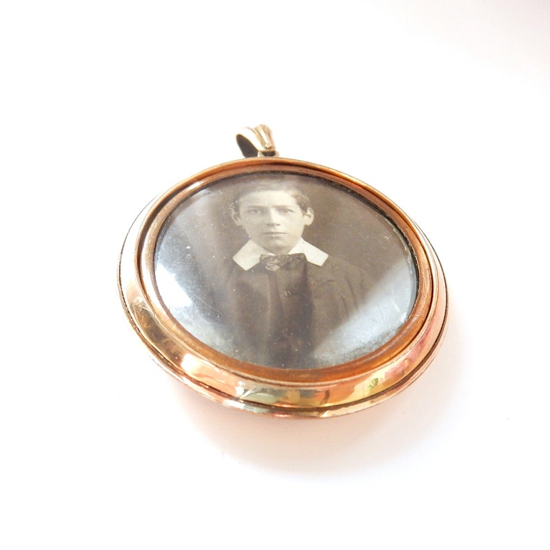 Antique Edwardian Rolled Gold Photo Locket