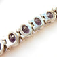 Vintage Sterling Silver Amethyst Bracelet