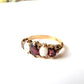 Vintage 9ct Gold Opal & Garnet Ring