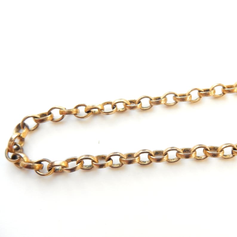 Long Vintage Rolled Gold Belcher Chain 24inches (11.6grams)