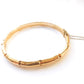 Vintage Rolled Gold Bamboo Bracelet Bangle