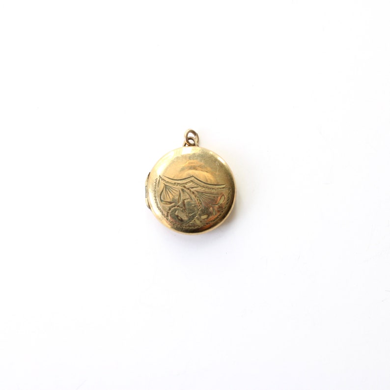 Vintage Rolled Gold Circle Locket