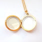 Vintage Rolled Gold Geometric Locket with Chain